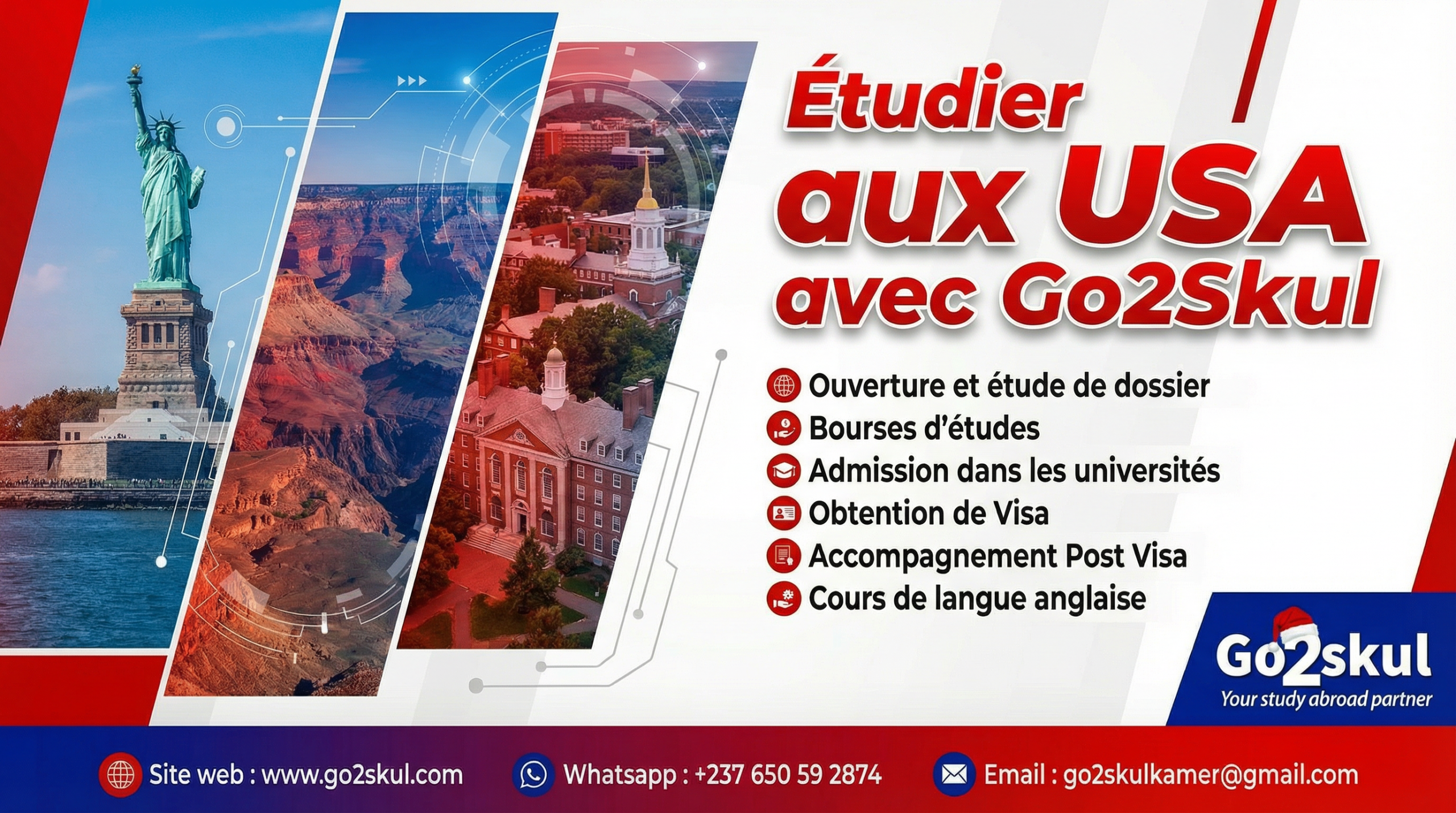 Études aux États Unis Accompagnement Visa F1 et Admissions Universitaires