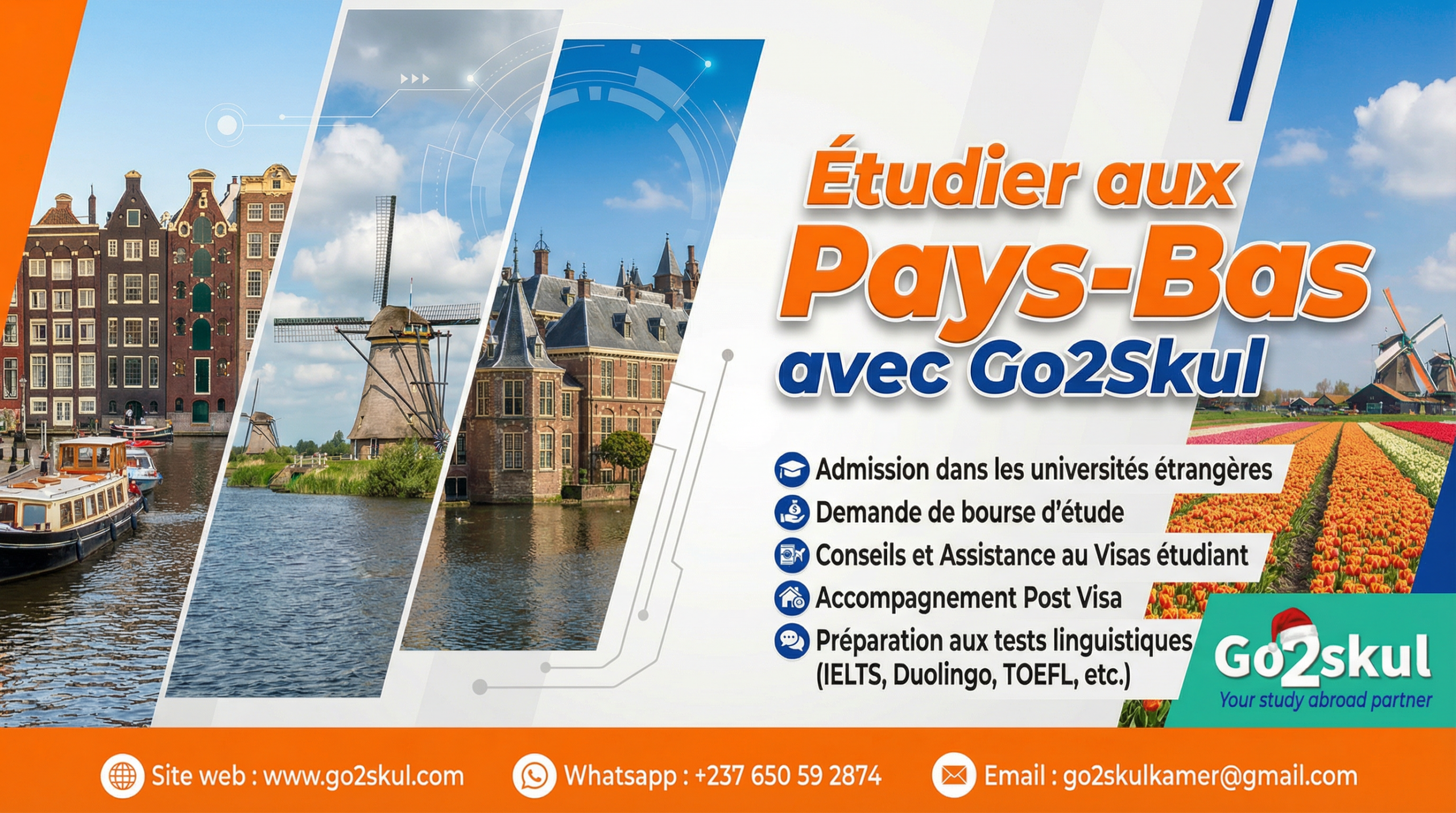 Études aux Pays Bas Visa Étudiant et Admissions Universités Néerlandaises